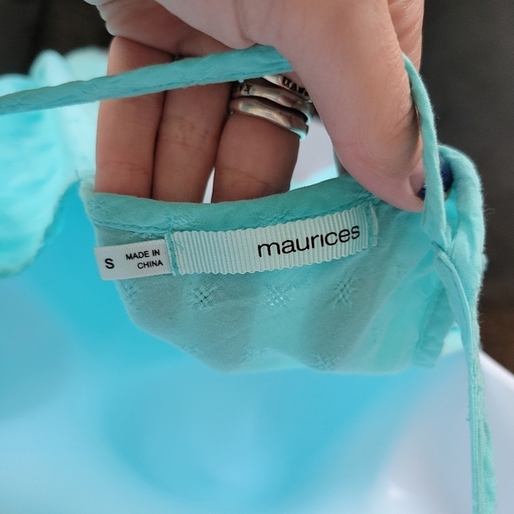 Maurices Women's Small Blue Tank Top Spaghetti Strap Strappy Lightweight Soft - Picture 6 of 7